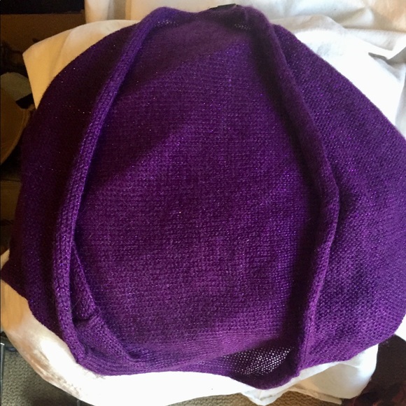 H&M 🌟NWT Purple shrug sweater with ✨sparkles✨ - Picture 2 of 3